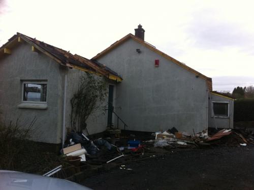 New build Harloup House before 2