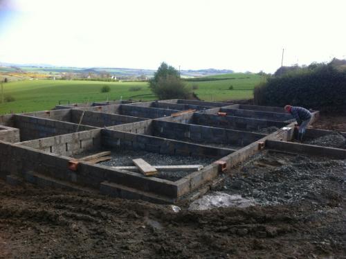 New build Harloup House during 1