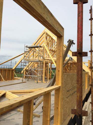 New build Harloup House during 4